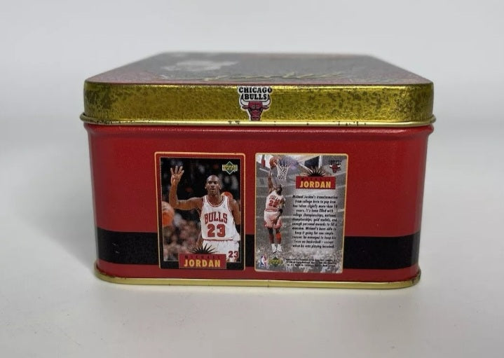 Michael Jordan 23 NBA Bulls 5 All-Metal Collector Card 1996 Upper Deck Tin w/Box