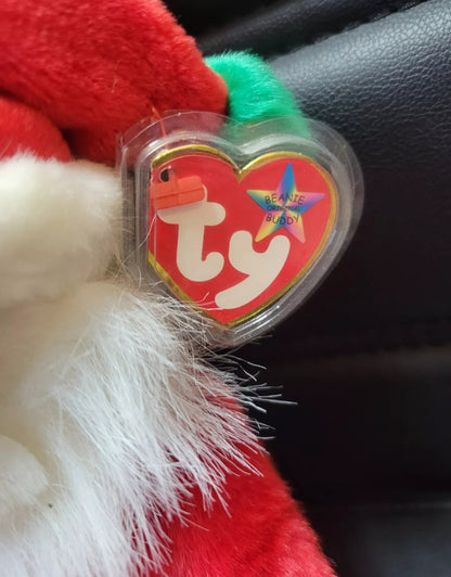 2000 SANTA BEANIE ORIGINAL TY TAG PROTECTED SINCE NEW MINT UN PLAYED CONDITION