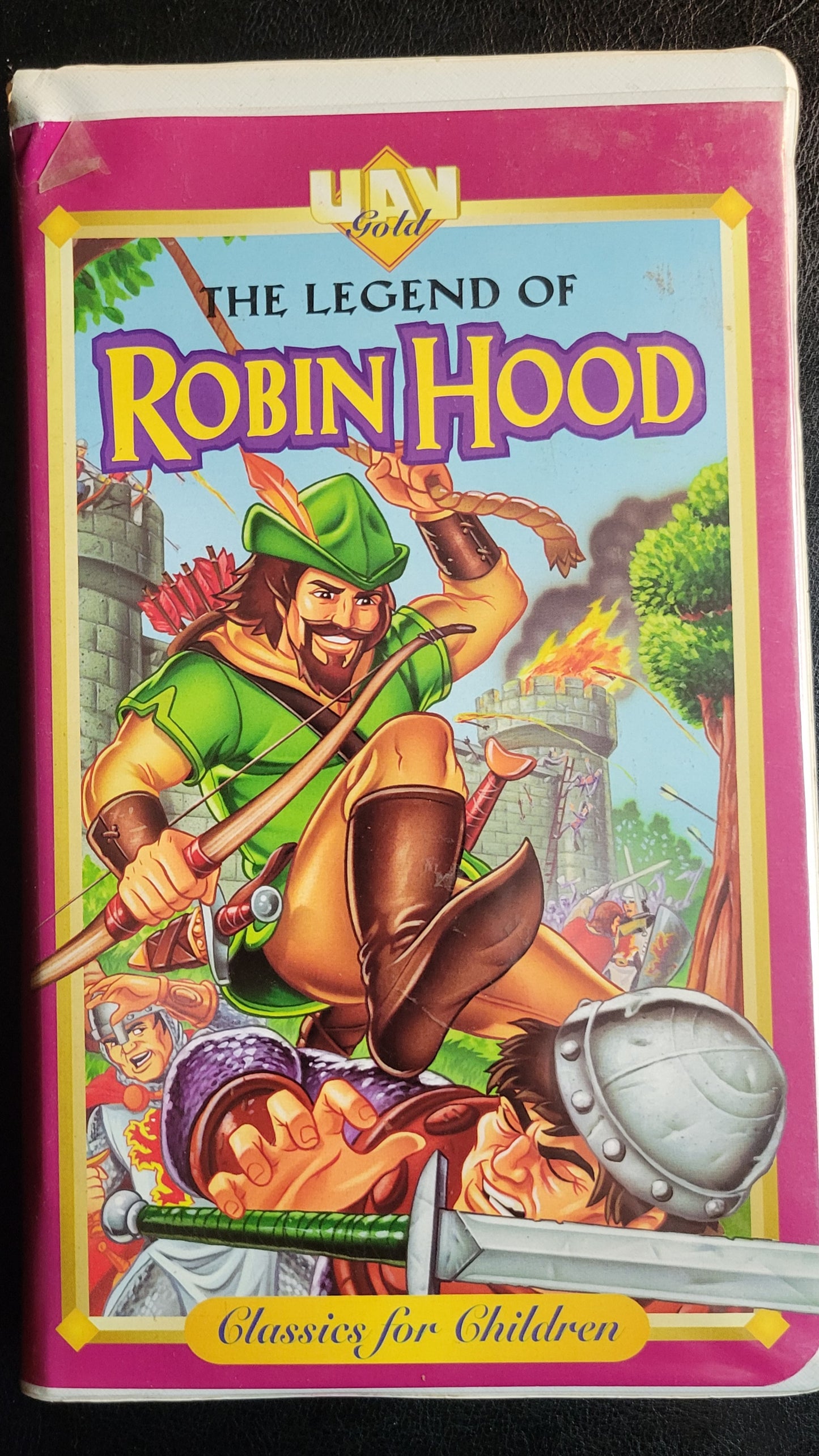 Original ROBIN HOOD 1990's VHS Tape + Box Pre - Owned Great Shape