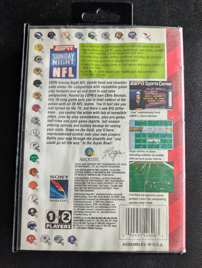 Sunday Night NFL - Boxed CIB (Sega Genesis) | 1994 | Sports / Football