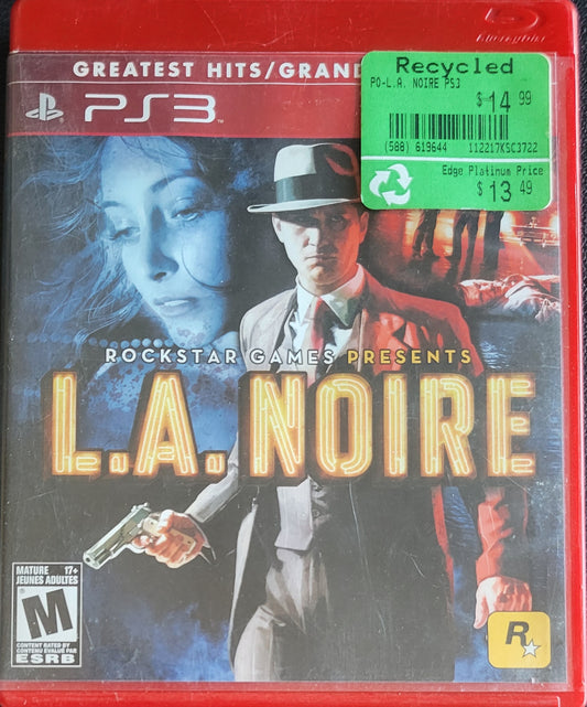 L.A. Noire (CIB) – Sony PlayStation 3 PS3 – Great Shape
