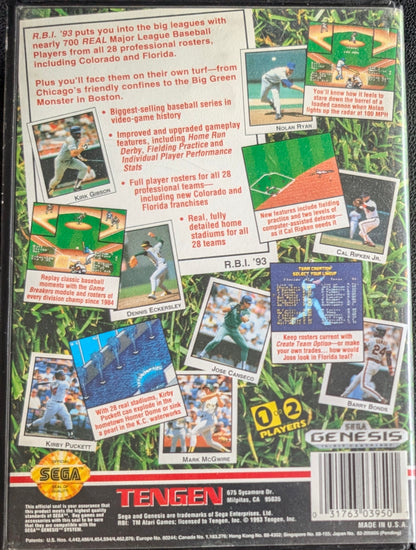 RBI Baseball '93 - Boxed CIB (Sega Genesis) | 1993 | Sports / Baseball