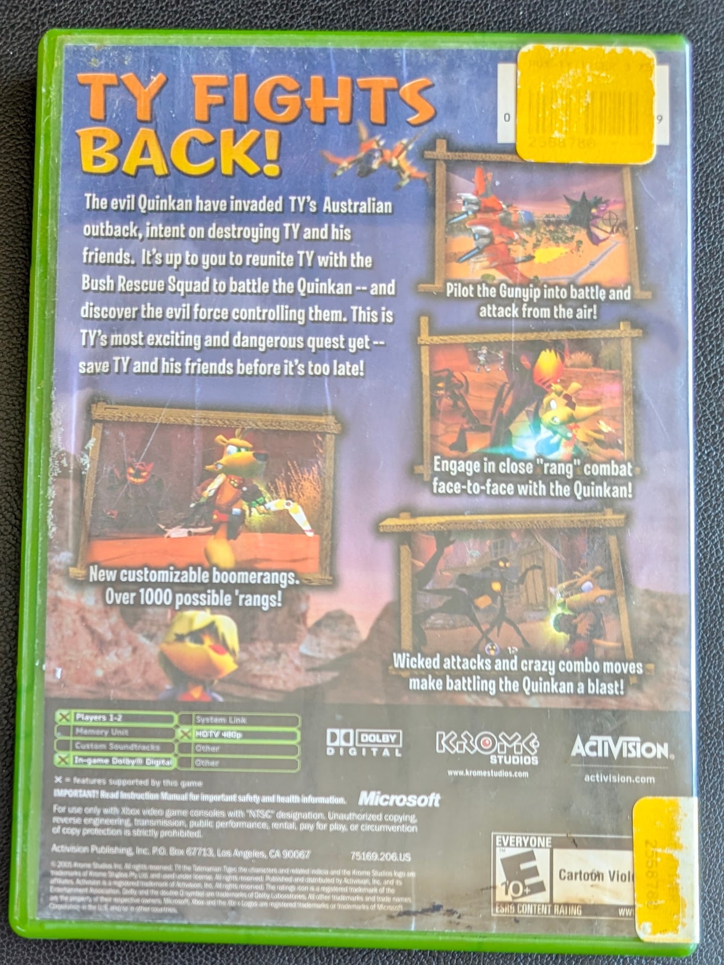 TY the Tasmanian Tiger 3: Night of the Quinkan (2005) - CIB Original Xbox | RE-Sealed