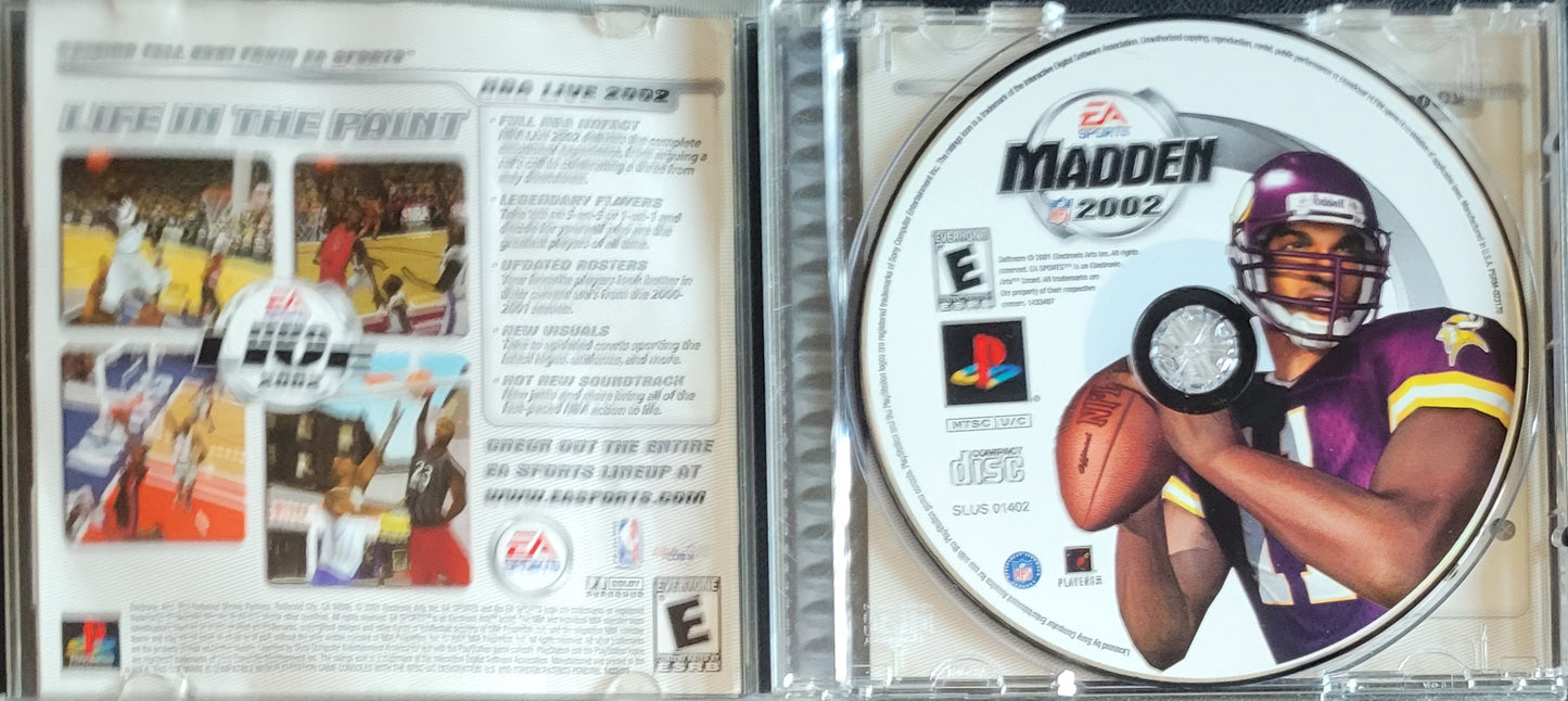 Madden 2002 – Sony PlayStation 1 PS1 CIB – Re-Sealed (2001)