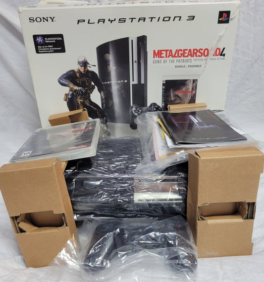 RARE Metal Gear Solid 4 Special Edition – Limited Package CIB | PS3 Slim Console + 1 Controller + Hookups | Factory Inserts | Matching Serials | Excellent Condition