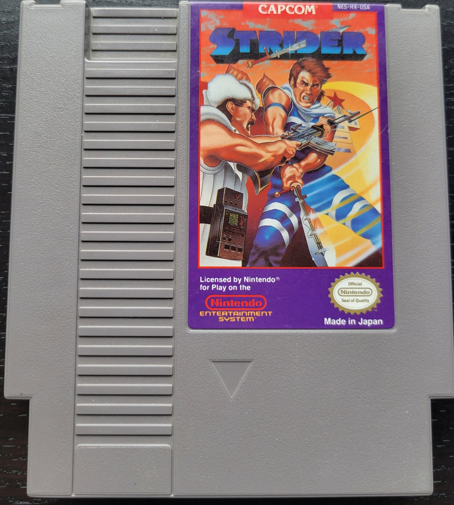 Authentic STRIDER - NES (1990 Nintendo Entertainment System) 72 Pin 8 Bit Video Game Cartridge + Protector GREAT SHAPE