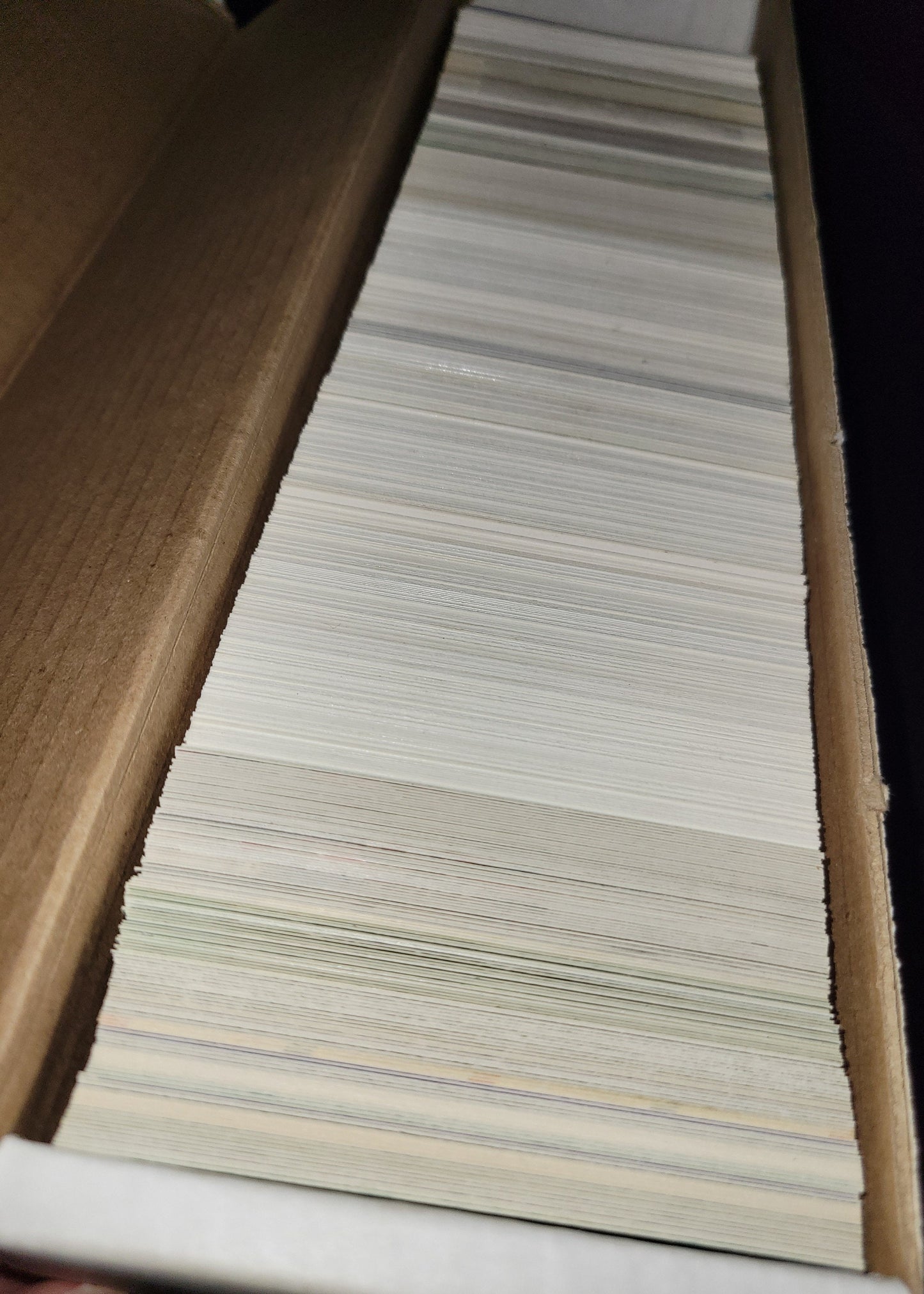 Long Box Estimated 3 - 5 Hundred Various Sports Cards 80s 90s Hockey Baseball Golf Boxed Since New NHL MLB NFL Great Investment Opportunity