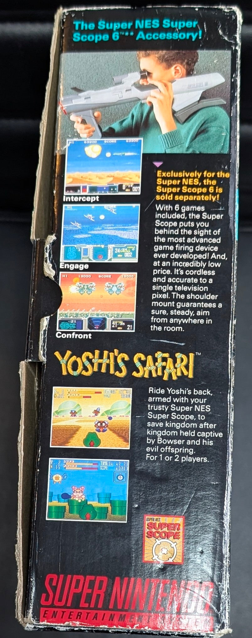 Super Nintendo Entertainment System – Complete in Box (CIB) | 4 Games + Super Scope 6 | Immaculate Condition | Original Box, Manuals & Hookups