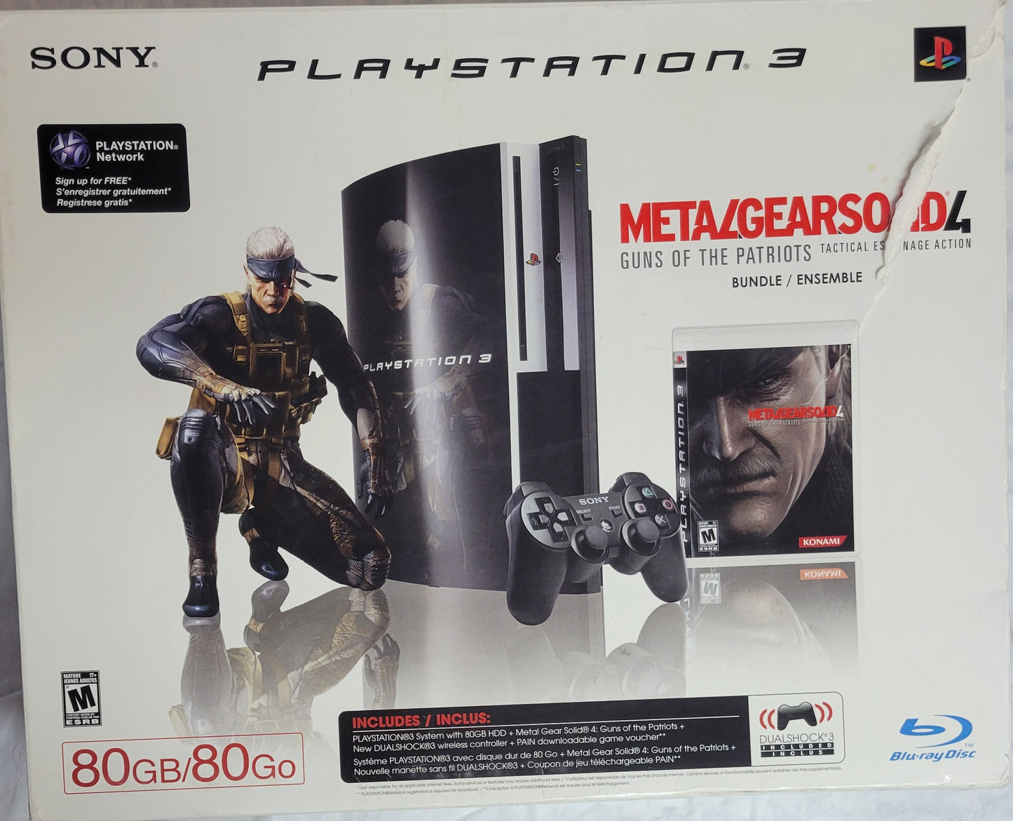 RARE Metal Gear Solid 4 Special Edition – Limited Package CIB | PS3 Slim Console + 1 Controller + Hookups | Factory Inserts | Matching Serials | Excellent Condition