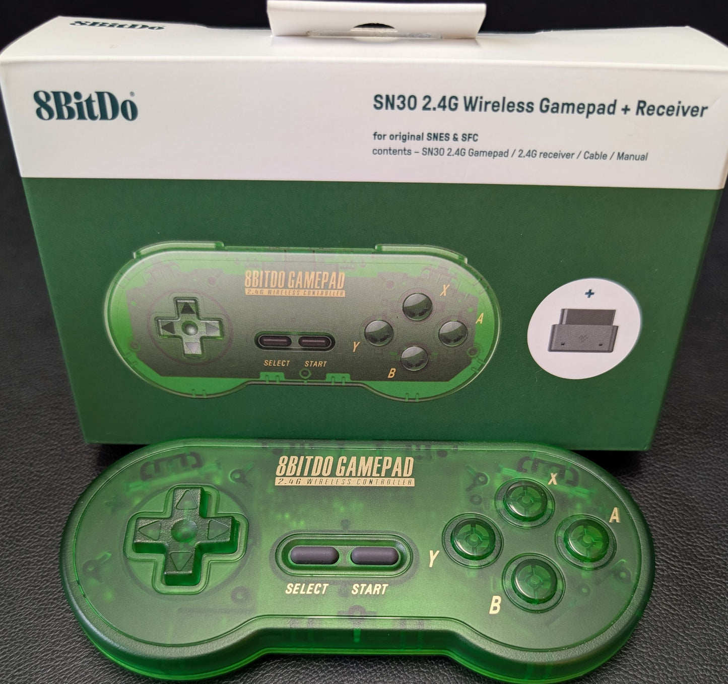 8BitDo SN30 Wireless Gamepad for Original SNES (Super Nintendo) | Multiple Colors | Wireless Controller | Includes Receiver