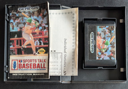 Sports Talk Baseball - Boxed CIB (Sega Genesis) | 1991 | Sports / Baseball
