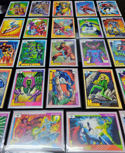 25 Ultra Mint 2nd EDITION / APPEARANCE Marvel Super Heros Ever On Cards - 1991 Original & Authentic Masterpiece Set Must See For Comic Fans!