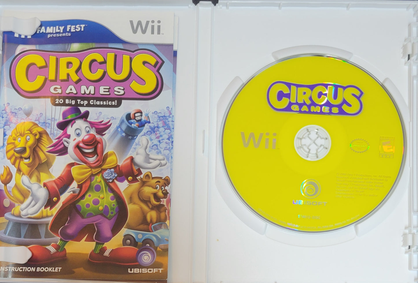 Family Fest Circus Games – 2008 Nintendo Wii CIB – RE-SEALED + Clean Disc