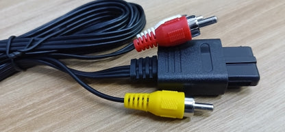 Nintendo SNES N64 GameCube AV Cable (Aftermarket) | 3-Prong Composite Cable | Replacement