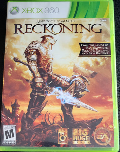 Kingdoms Of Amalur RECKONING - Microsoft XBOX 360 - CLEAN DISC CIB Pre-Owned Great Shape Tested & Working