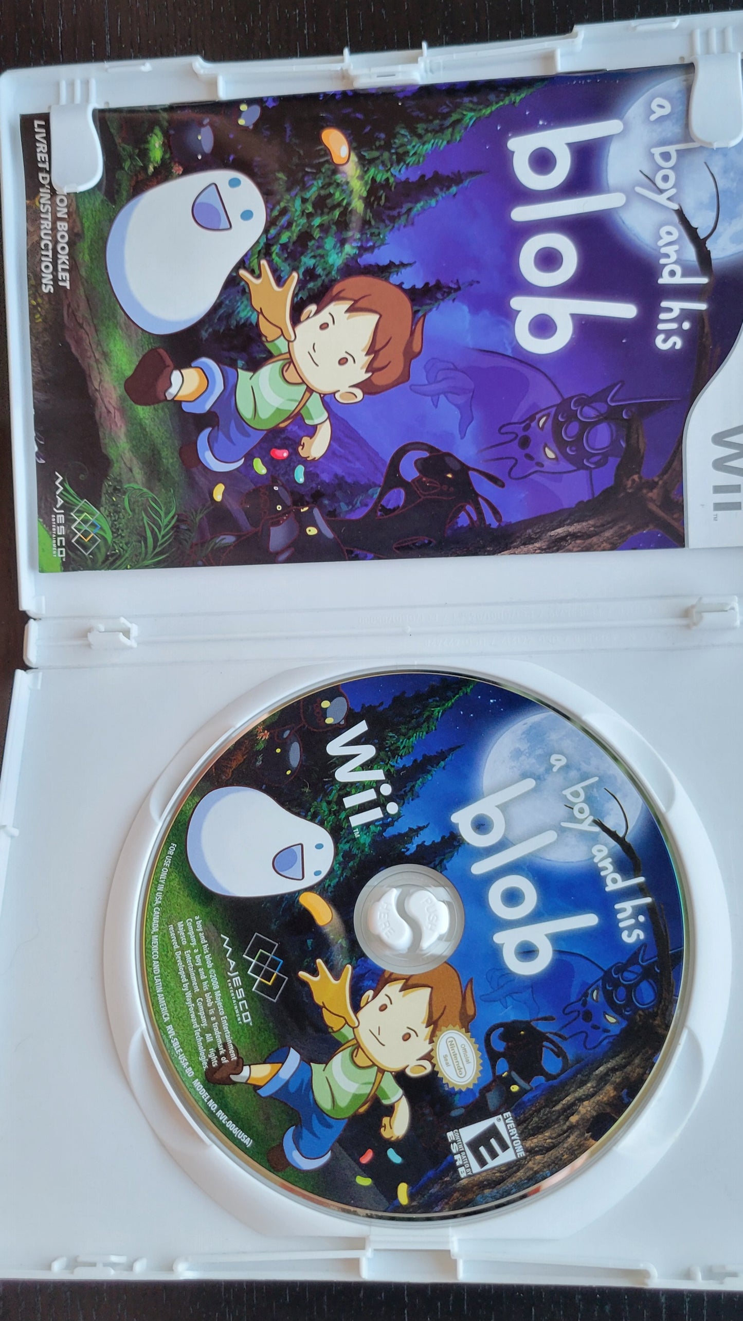 A Boy & His Blob - Nintendo - 2009 Wii - Entertainment System CIB Clean Disc Tested & Working