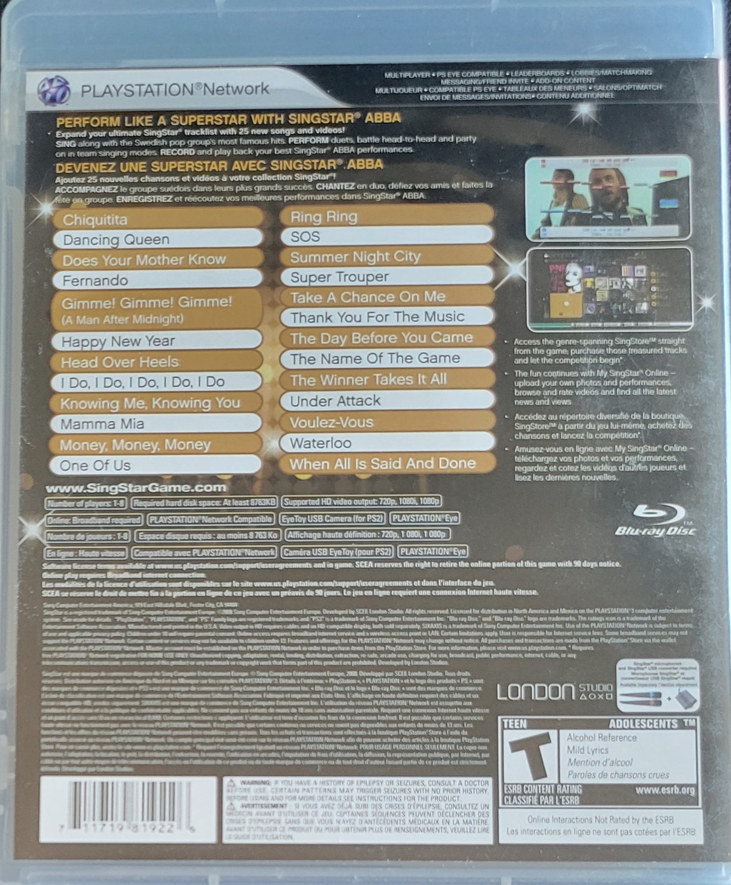 ABBA: SingStar (CIB) – Sony PlayStation 3 PS3 – Tested & Working