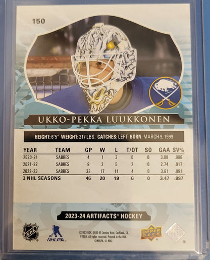 #'d 40/50 2023 24 UKKO-PEKKA LUUKKONEN Artifacts Limited Edition Insert MINT