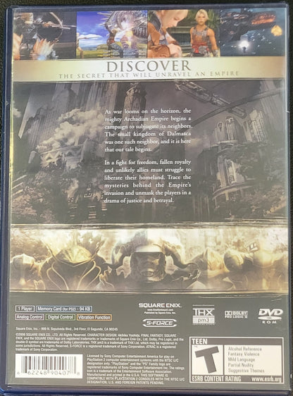 Final Fantasy XII - Sony PlayStation 2 PS2 (CIB) Pre-Owned Tested & Working Great Shape!