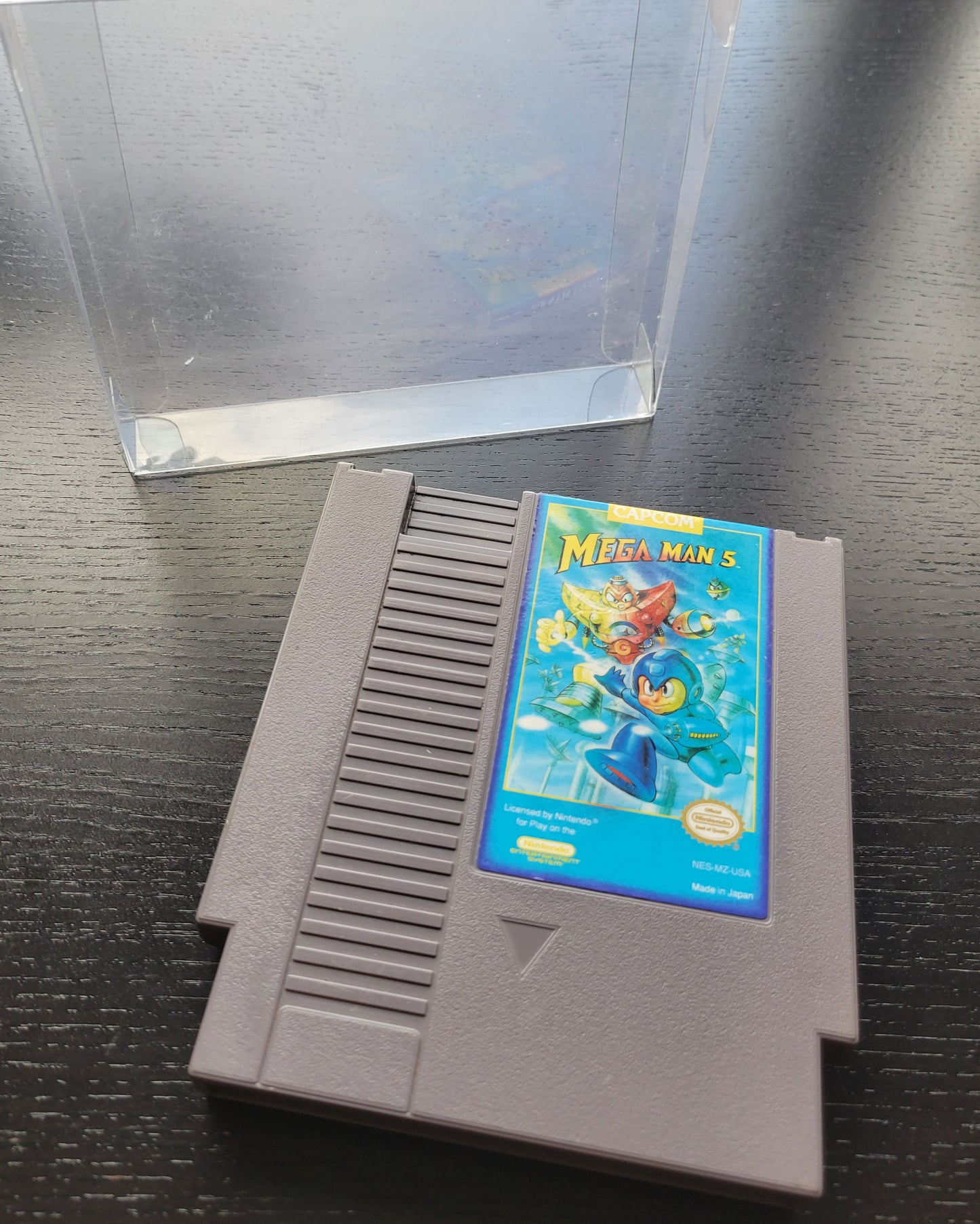 RARE MEGA MAN 5 - Authentic NES (Nintendo Entertainment System 1983) 72 Pin 8 Bit Video Game Cartridge + Sleeve