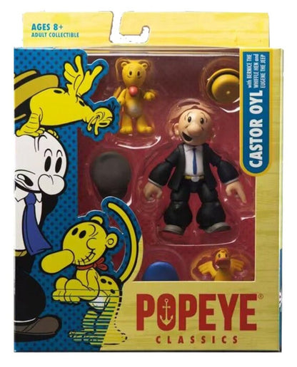 POPEYE Classics 1:12 Scale Action Figure Sealed Box Set Of 4 Olive Oyl Castor Oyl Bluto & Popeye! Age 8 + Adult Collectible Great Quality