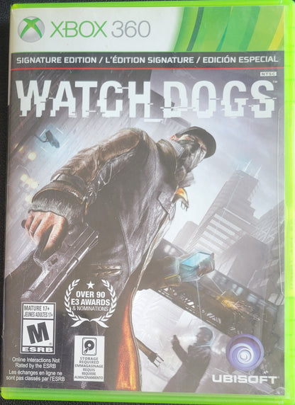 Watch Dogs Signature Edition - (CIB) - Microsoft XBOX 360 - Pre-Owned Like New CLEAN DISC