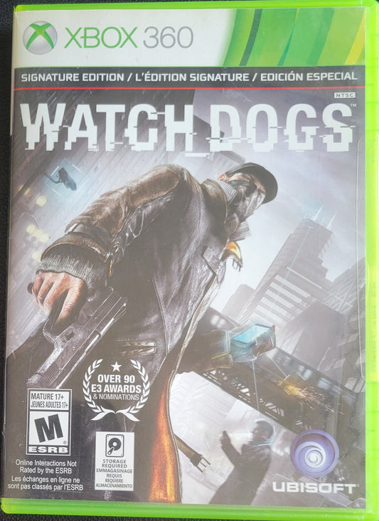 Watch Dogs Signature Edition - (CIB) - Microsoft XBOX 360 - Pre-Owned Like New CLEAN DISC