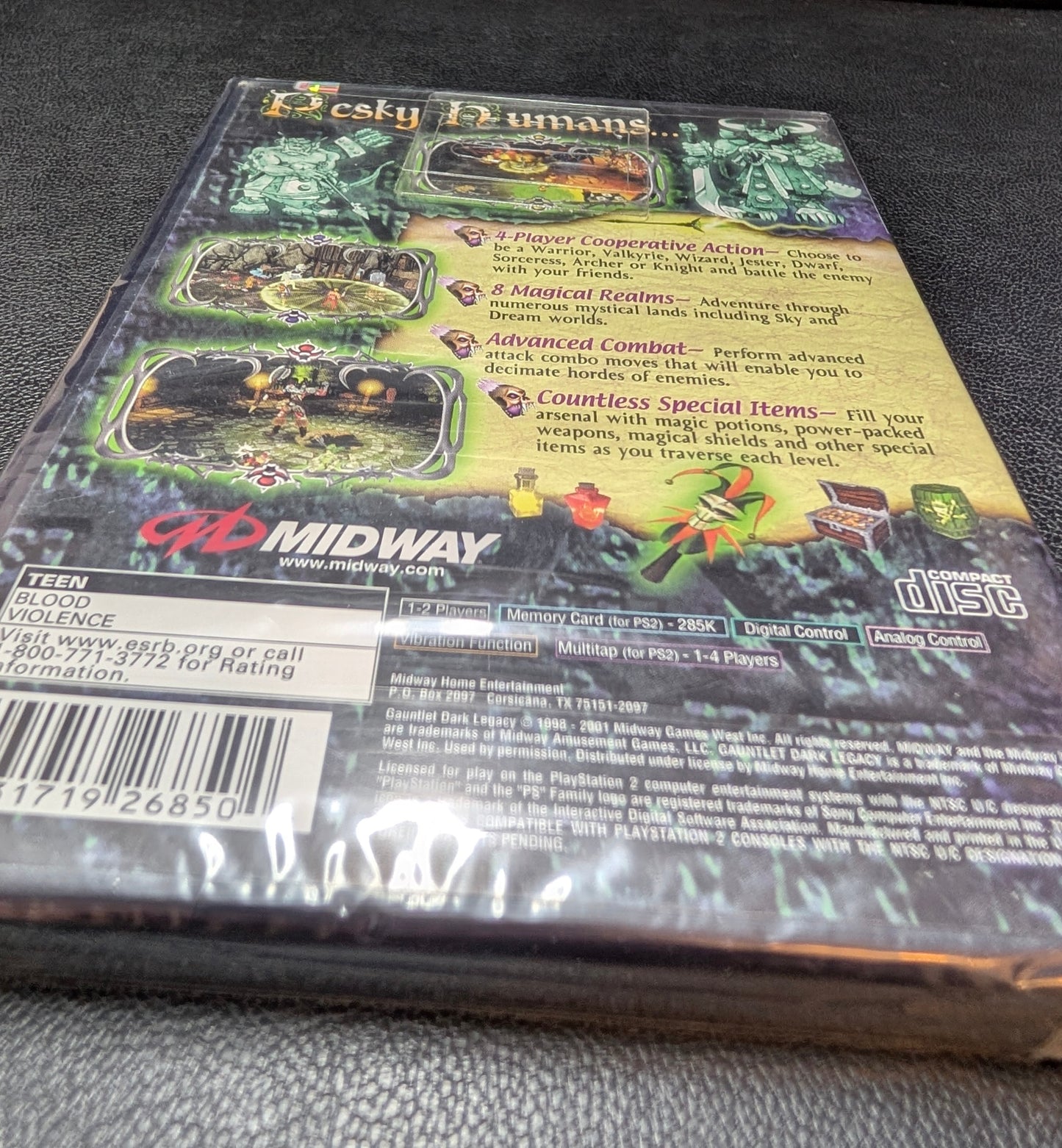 Gauntlet Dark Legacy – 2001 PlayStation 2 | NEW Factory Sealed | Archival Quality!