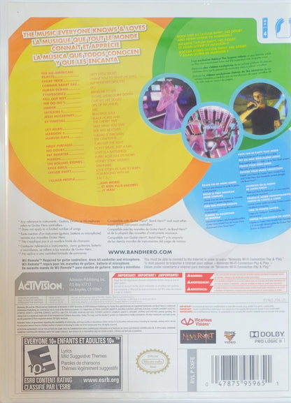 Band Hero – 2009 Nintendo Wii CIB Re-Sealed Clean Disc