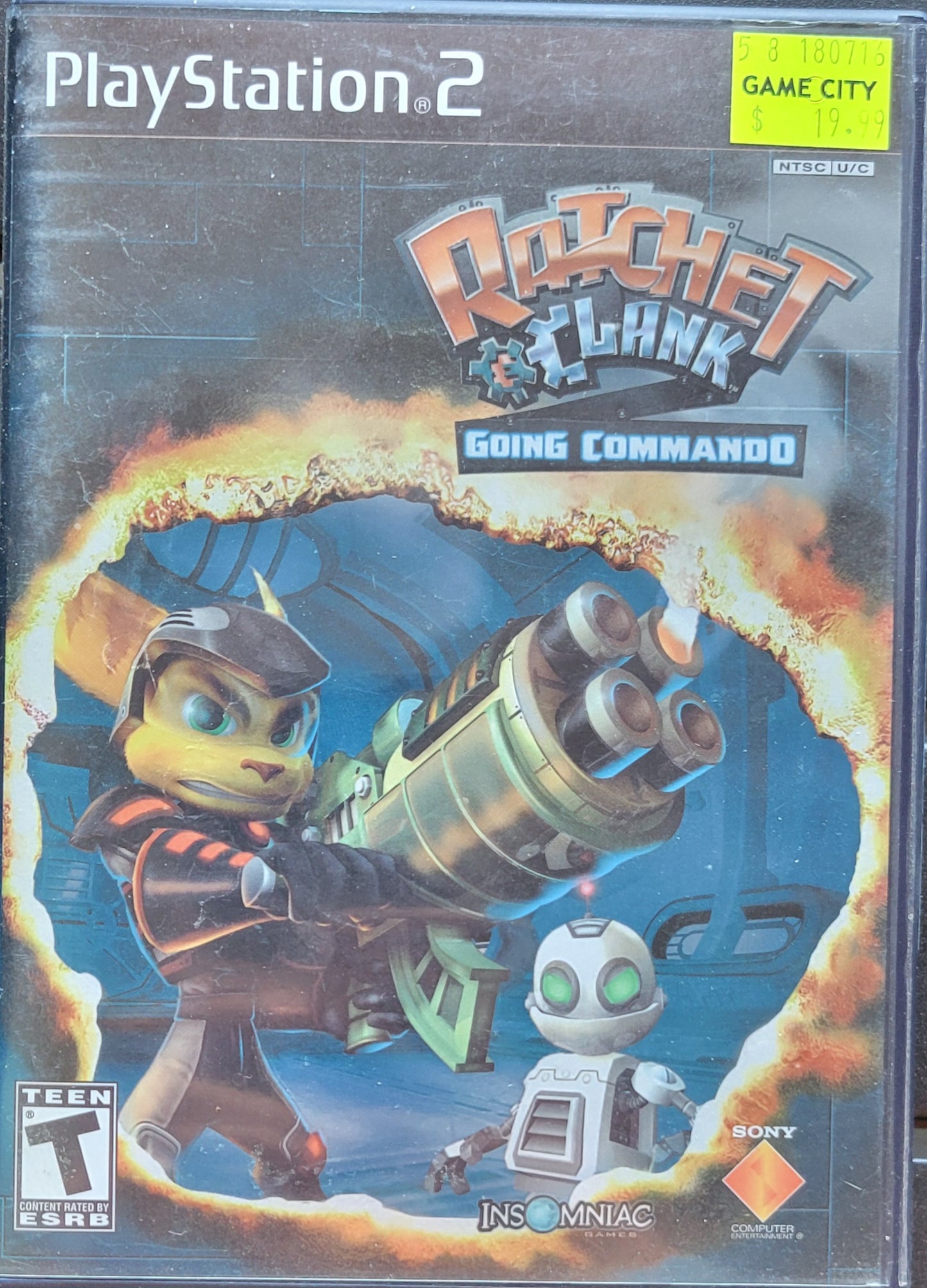 Ratchet Clank: Going Commando - Sony PlayStation 2 PS2 CIB Pre-Owned Great Shape! Tested & Working