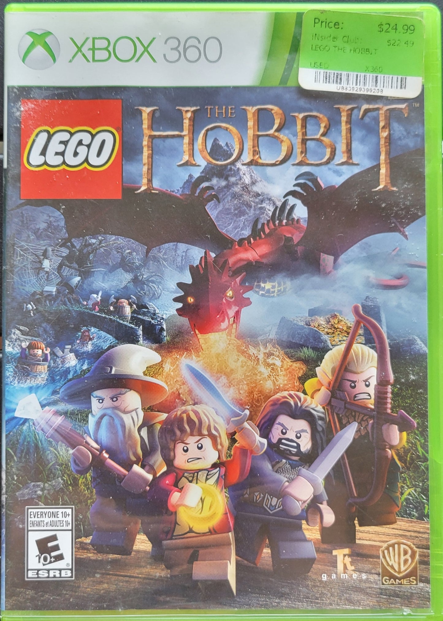 Lego: The Hobbit - Microsoft XBOX 360 - CIB Pre-Owned Great Shape Tested & Working