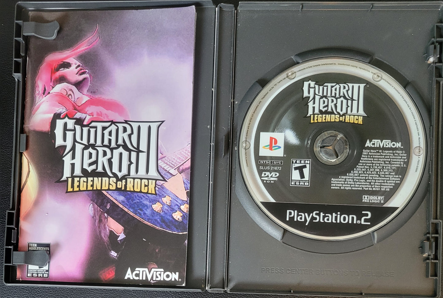 Guitar Hero 3: Legends Of Rock - Sony PlayStation 2 PS2 (CIB) Pre-Owned Tested & Working Great Shape!