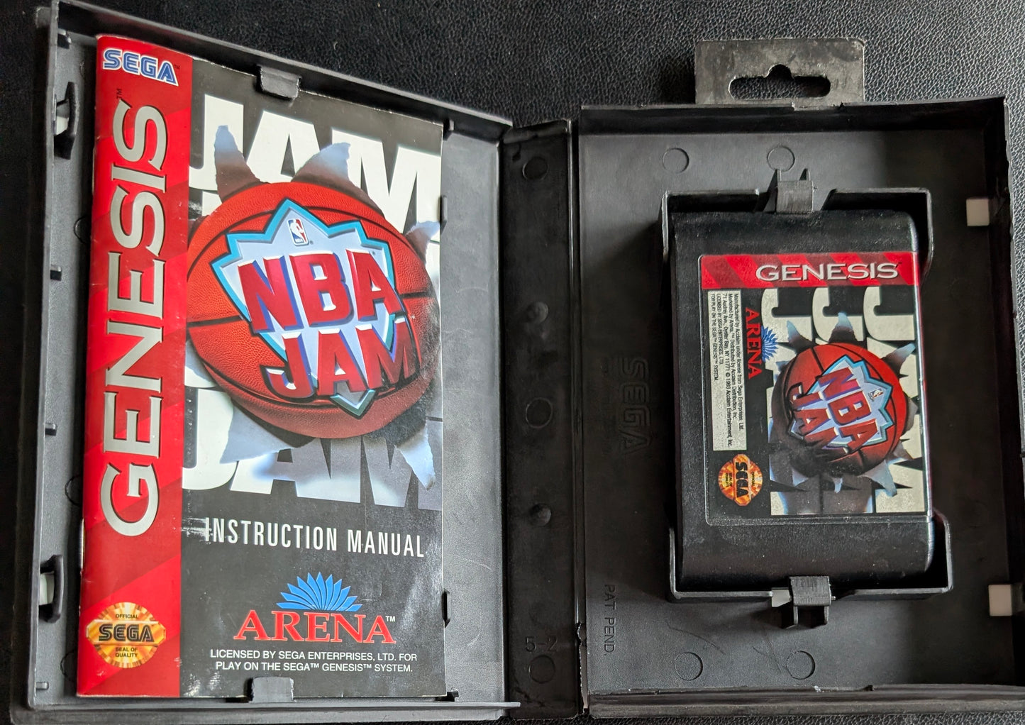 NBA Jam - Boxed CIB Hang Tab (Sega Genesis) | 1994 | Sports Basketball