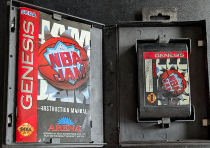 NBA Jam - Boxed CIB Hang Tab (Sega Genesis) | 1994 | Sports Basketball