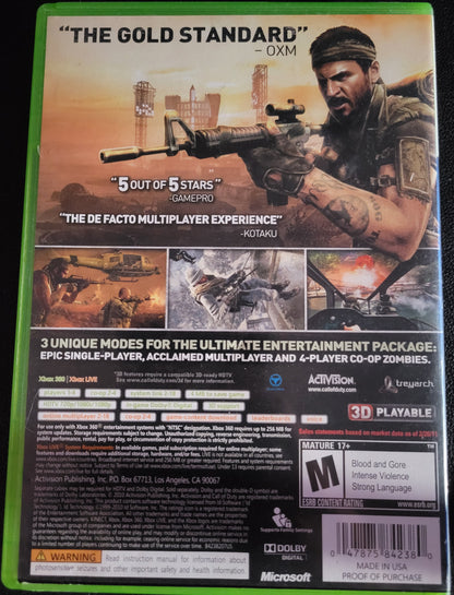 COD Black Ops BSX Edition - Microsoft XBOX 360 - CIB Pre-Owned Great Shape Tested & Working