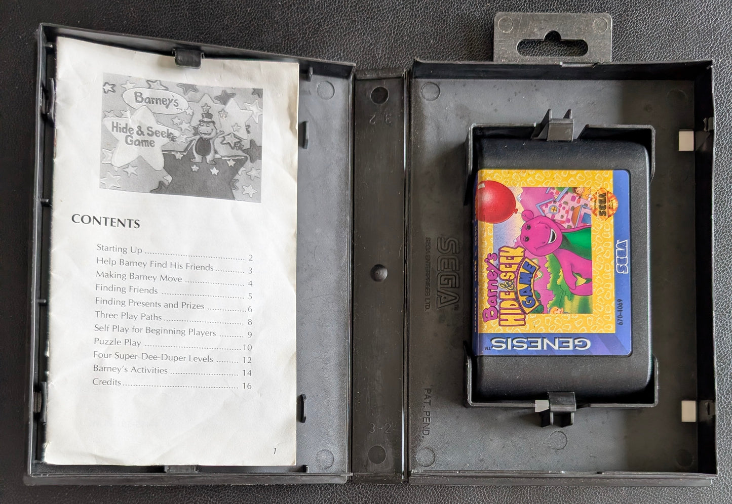 Barney's Hide & Seek Game - CIB (Sega Genesis) | 1993 | Action / Kids