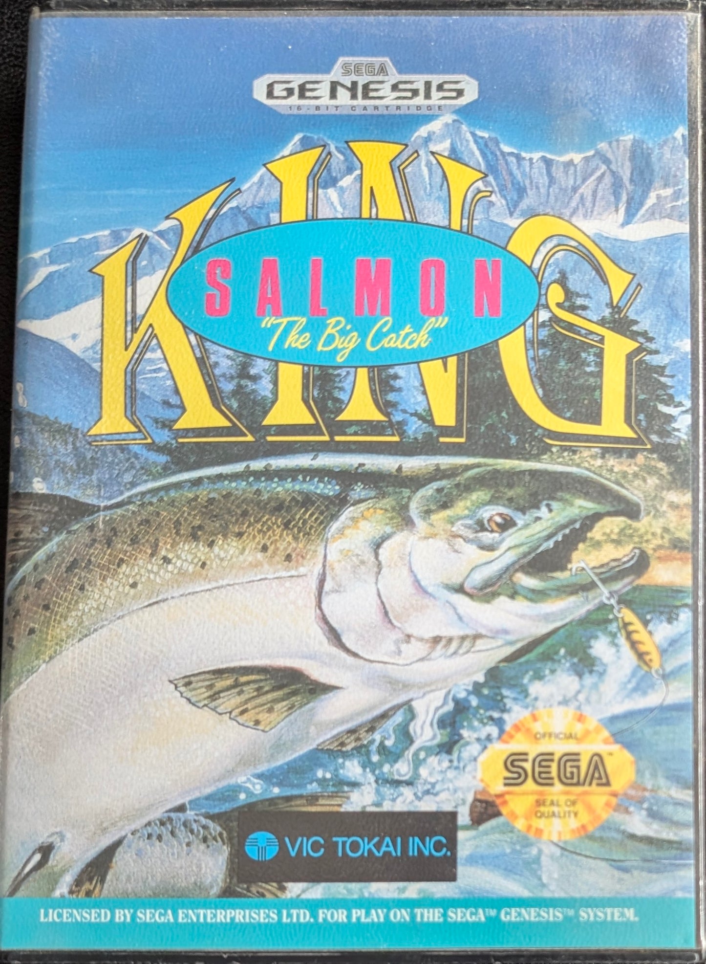 King Salmon: The Big Catch - Boxed CIB (Sega Genesis) | 1992 | Sports / Fishing