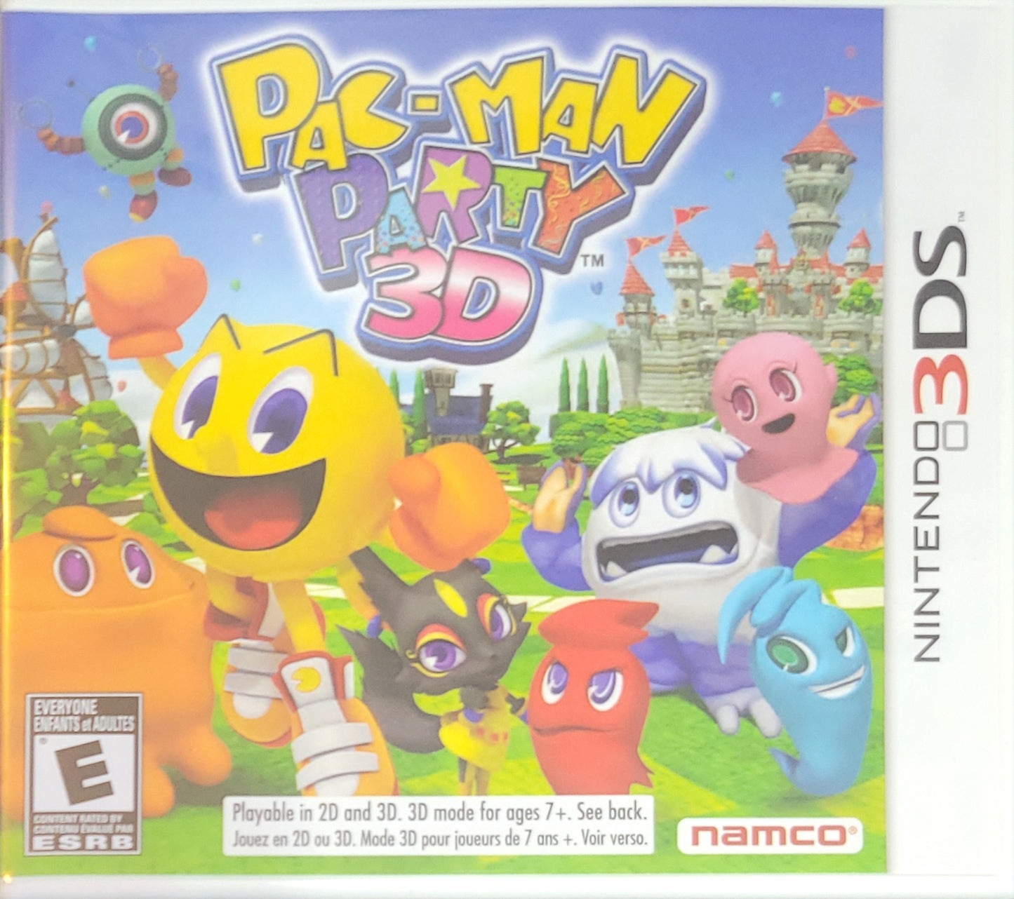 Pac-Man Party 3D – FACTORY SEALED – Nintendo 3DS (2011) + Plastic Protection Sleeve