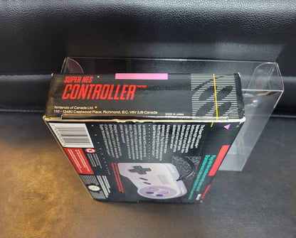 SNS-005 Controller (SNES) - Super Nintendo Ent. 1991 PRISTINE Condition FACTORY PLASTIC - (REAL CIB)