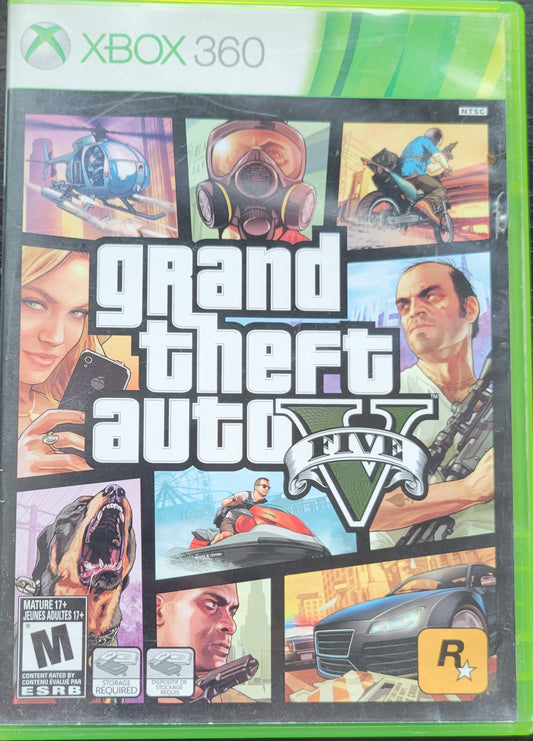 GTA Grand Theft Auto 5 - Microsoft XBOX 360 - CIB Pre-Owned Great Shape Tested & Working