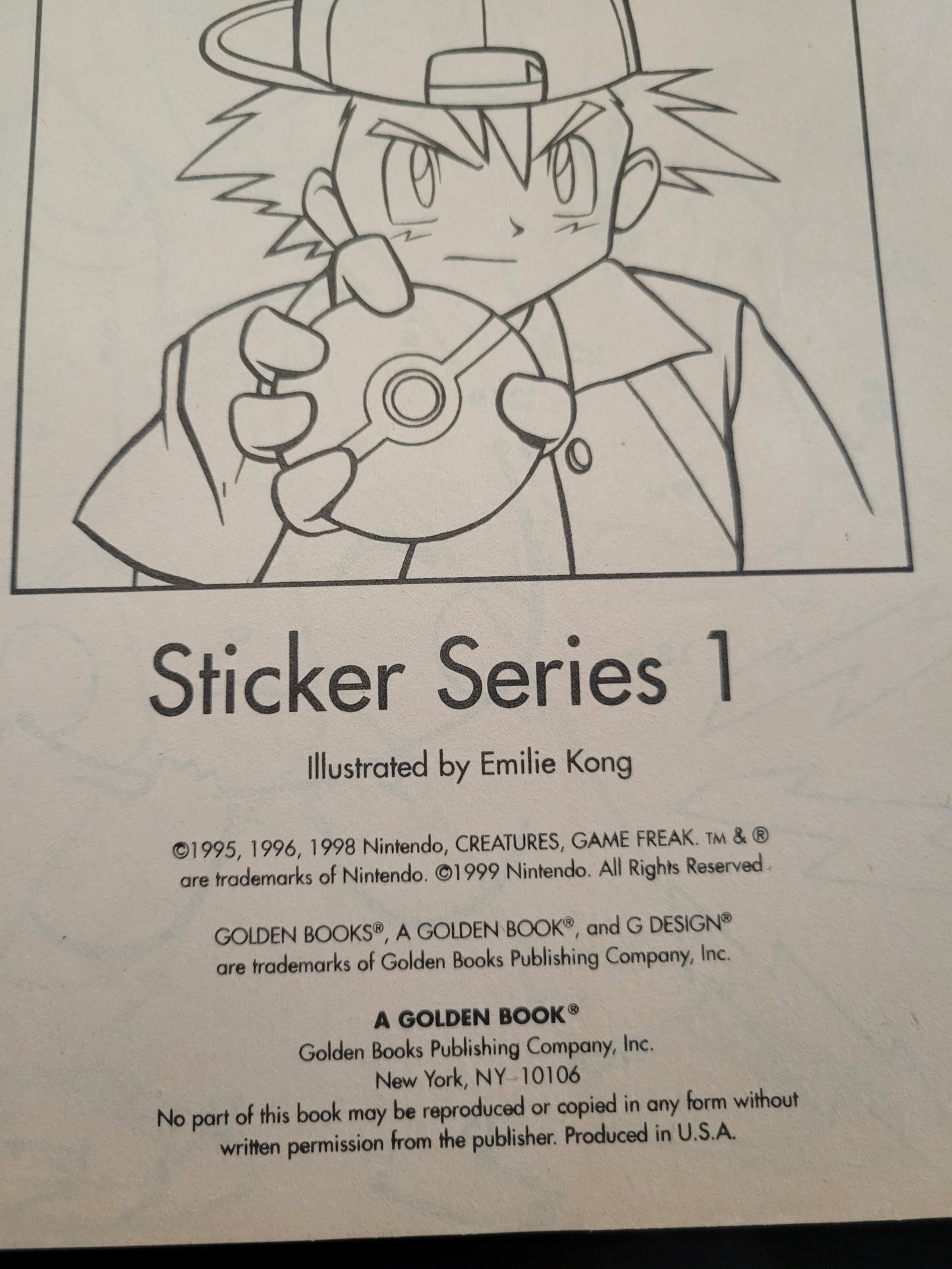 HOLY GRAIL 1st Edition Pokémon Sticker Series # 1!!! *STICKERS NOT IN TACT* Orignal Golden Books Collector's Chapter Book All Ages Pre-Owned