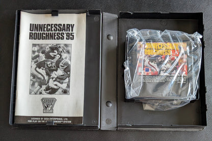 Unnecessary Roughness ’95 - Boxed CIB Factory Plastic (Sega Genesis) | 1995 | Sports / Football