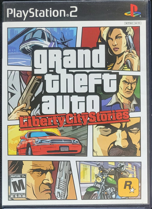 GTA Grand Theft Auto: Liberty City Stories + Poster - Sony PlayStation 2 PS2 (CIB) Pre-Owned Tested & Working Great Shape!
