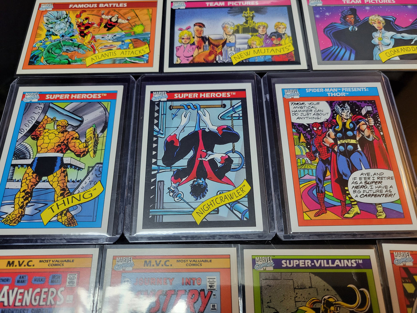 1st EDITION Marvel Cards 1990 One & Only Super Rare Base Set Spider-Man Venom Green Goblin X-Men Mr FANTASTIC First Time Ever Seen On Cards!