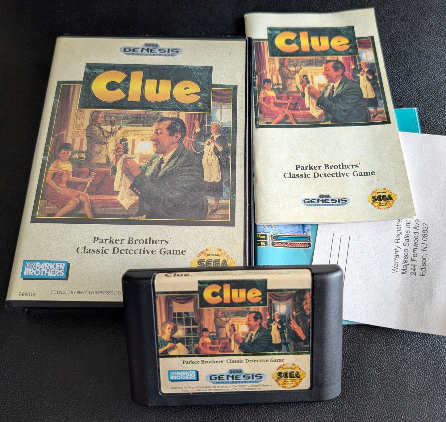 CLUE - Boxed CIB (Sega Genesis) | 1992 | Board / Puzzle