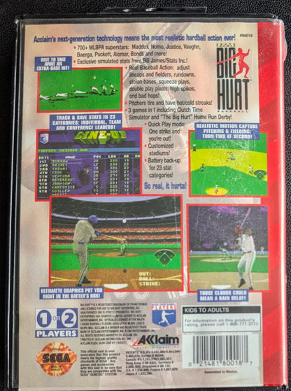 BIG Hurt Baseball - Boxed CIB (Sega Genesis) | 1995 | Sports / Baseball