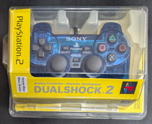 Official Sony PlayStation 2 Controllers CIB | Original DualShock 2 | Blue Black or Silver | Cleaned & Tested