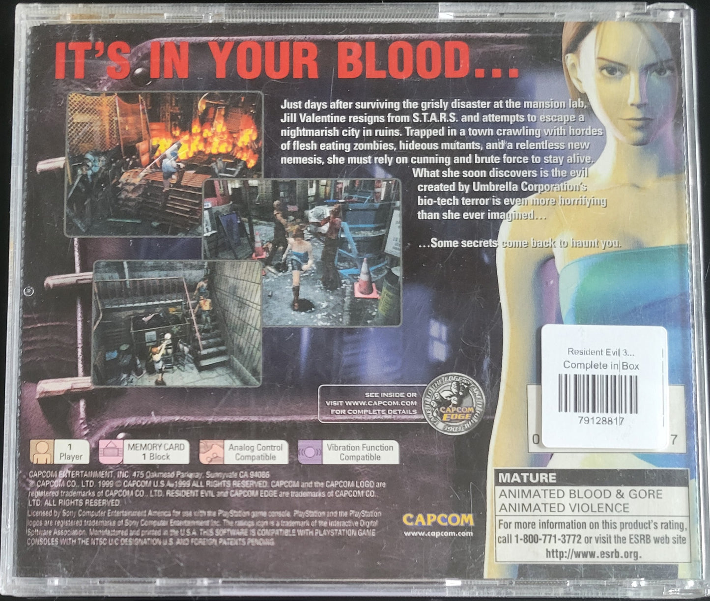 Resident Evil: Nemesis – PlayStation 1 PS1 CIB – Re-Sealed