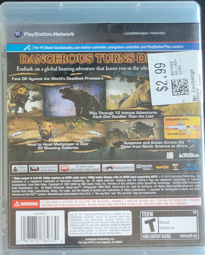 Cabela's Dangerous Hunts 2011 (CIB) – Sony PlayStation 3 PS3 – Great Shape