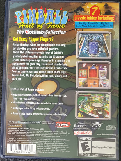 Pinball Hall Of Fame: The Gottlieb Collection - Sony PlayStation 2 PS2 (CIB) Pre-Owned Tested & Working Great Shape!